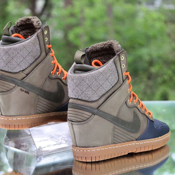 Nike Dunk Sky Hi Sneakerboot 2.0 Dark Loden Raspberry - Picture 11 of 13